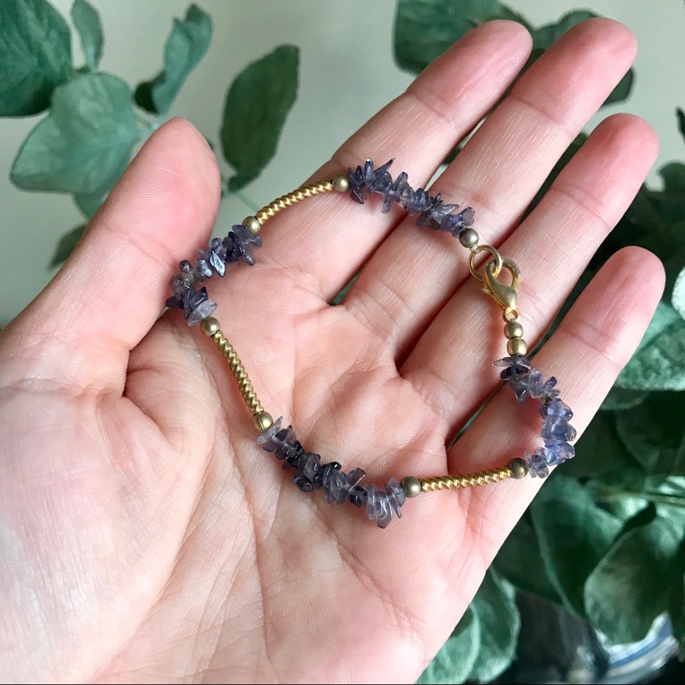 Rock and Beaded Bracelet